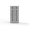 Strong Hold Ventilated 14 GA Single-Tier Lockers - 2 Compartments 36-2H-18-1T-L - alternate 2