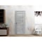 Sartodoors Slab Barn Door Panel 30 x 84in, Light Grey Oak W/ Frosted Glass, Pocket Closet Sliding QUADRO4445S-OAK-3084 - alternate 3