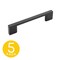 Sapphire Slim Style 3-3/4 in. (96 mm) CTC Modern Matte Black Cabinet Hardware Handle/Pull, 5PK SP-SLP5-375-MB-5 - alternate 1
