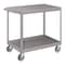 Pucel Flat Top Service Cart, 24 in W x 36 in D x 36 in H, 2 Shelves, Red SCF-2436-2-C5 - alternate 1
