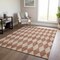 Homeroots 3' X 5' Orange And Copper Geometric Washable Indoor Outdoor Area Rug 577079 - alternate 5
