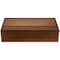 Megachef Acacia Wood 14.25 x 7.5 Inch 10 Compartment Tea Box 750122161M - alternate 5