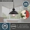 Vaxcel Harwich 1 Light Black Coastal Outdoor Barn Dome Pendant Clear Glass OD21506TB - alternate 4