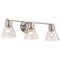 Nuvo Gianna, 3 Light Vanity, Brushed Nickel Finish, Clear Glass 60/8333 - alternate 5