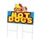 Signmission Hot Dogs Yard Sign & Stake outdoor plastic coroplast window, C-DC-2436-Hot Dogs C-DC-2436-Hot Dogs - alternate 1