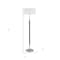 Homeroots 61" Black Two Light Floor Lamp With White Frosted Glass Drum Shade 523577 - alternate 2