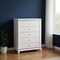 Homeroots 36" White Wood Lighted Five Drawer Dresser 633693 - alternate 3