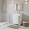 Homeroots 24" White Wood Freestanding Bathroom Vanity With Sink And Medicine Cabinet With Mirror 546366 - alternate 2