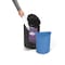 Simplehuman 6 Liter / 1.6 Gal. Mini Semi-round Step Can w/ Inner Bucket & Liner Pocket, Matte Black Steel CW2109 - alternate 3