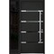 Vdomdoors Steel Door Deux 1105 Black Enamel Sidelight Exterior Window Sidelite Stainless Inserts Entry Door P DEUX1105EXD-BLK-W36+16xH80-LH-O - alternate 1
