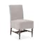 Homeroots Gray and Brown Slipcovered Fabric and Wood Dining Side Chair 605676 - alternate 3