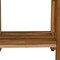 Homeroots 18" Contemporary Teak Shower Stool Or Bench With Shelf In Natural Finish 376749 - alternate 2