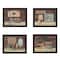 Homeroots Set Of Four Bathroom Collection II 2 Black Framed Print Bathroom Wall Art, 4PK 405632 - alternate 1