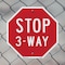 Signmission Stop 3-way, 6 Inch X 6 Inch, Plastic Sign OC-P-6-14 - alternate 4