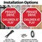 Signmission Private Drive Children at Play, 6 inch X 6 inch, Plastic Sign, 2PK OC-P-2PACK-6-35 - alternate 3
