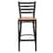 Flash Furniture Black Ladder Stool-Nat Seat, PK2 2-XU-DG697BLAD-BAR-NATW-GG - alternate 3