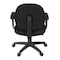 Regency Comfort Series Swivel Fabric Computer Task Chair - Armless - Black 105-AA-BK - alternate 6