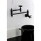 Kingston Brass Wall Mount Pot Filler Faucet, Matte Black KS3100PKX - alternate 2