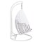 Leisuremod White Wicker Hanging 2 person Egg Swing Chair, Brown ESCW-57BR - alternate 5