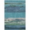 Homeroots 10' X 14' Teal Blue Abstract Washable Indoor Outdoor Area Rug 608758 - alternate 5