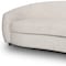 Homeroots 91" Beige Fabric Curved Sofa With Brown Legs 607330 - alternate 3
