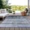 Homeroots 3' X 5' Gray Ombre Washable Indoor Outdoor Area Rug 563649 - alternate 5