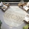 Homeroots 8' Ivory Beige And Taupe Round Southwestern Washable Indoor Outdoor Area Rug 613917 - alternate 5