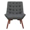 Osp Home Furnishings Shelly Tufted Chair, Charcoal SHE-K26 - alternate 4