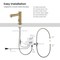 Kibi Circular Touchless Bathroom Faucet with Pop-Up Drain, Plug-In or Battery Powered C-KBF1029BB - alternate 5