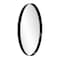 Homeroots 36" Black Round Framed Accent Mirror 383728 - alternate 4