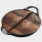 Bakkenmaster Bakken 14 in Pre-Seasoned Cast Iron Wok with Wooden Lid, Flat Bottom, Oven & Stove Safe BAKCASTWOK - alternate 1