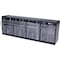 Deflecto Interlocking Tilt Bin Sys.4 Bins, 23-5/8"x6-5/8"x-1/8", BK DEF20404OP - alternate 5