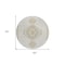 Homeroots 8' Ivory Gray And Brown Round Oriental Washable Indoor Outdoor Area Rug 598420 - alternate 4
