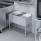 Amgood 1 bowl, Freestanding, 304 Stainless Steel, 36 in. W x 19 in. L x 33 in. H AMG SINK BAR S1C-101410-LR-NF-Z - alternate 5