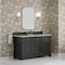 James Martin Vanities Brookfield 60" Single Vanity, Black Onyx, w/ 3 CM Siberian Silestone Top 547-V60S-BKO-3SFR - alternate 5