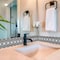 Homeroots 12" X 12" Black and White Floral Peel and Stick Removable Tiles 555889 - alternate 5