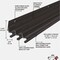 M-D Building Products Building Products Bronze Aluminum & Vinyl-coated Foam Heavy-duty Screw-on Top & Sides Door Seal Kit 87783 - alternate 3