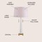Jonathan Y Zoe 29.5" 2-Light Crystal LED Table Lamp, Clear/Brass Gold JYL2018A - alternate 8