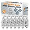 Jrex Safety Galvanized Steel Wire Rope Cable Clip Clamp - 1/4" U-Bolt Style, 12PK GCC14-JR-12PK - alternate 1