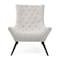 Homeroots 32" Gray and Black Tufted Boucle Lounge Chair 576851 - alternate 2