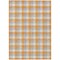 Homeroots 3' X 5' Orange Gray And Beige Plaid Washable Indoor Outdoor Area Rug 601416 - alternate 4