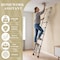 Wrightmaster 8.5 ft. Portable Steel Extension Ladder with Non-Marring Feet, 330 lbs. Capacity Zoro2.6M - alternate 6