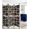 Homeroots 71" Brown Solid Wood Folding Three Panel Screen Room Divider 342739 - alternate 2