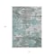 Homeroots 10' X 14' Blue And Teal Blue Abstract Washable Indoor Outdoor Area Rug 610443 - alternate 3