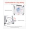 Vevor Bedside Commode Chair with 4 Wheels 4-in-1 Raised Toilet Seat 350 lbs FBL760637 - alternate 5