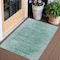 Homeroots 3' X 5' Aqua And Teal Blue Abstract Washable Indoor Outdoor Area Rug 587626 - alternate 1