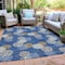 Homeroots 10' X 14' Navy Blue Brown And Ivory Polka Dot Washable Indoor Outdoor Area Rug 594267 - alternate 5
