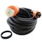 Ac Works SOOW Locking Extension Cord, 10 AWG, Indoor/Outdoor, 10/4, 1 Outlets, CS6364, Black, Rubber, 25 ft TEL1430-025 - alternate 1