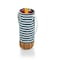 Picnic Time Family Of Brands Malbec Insulated Canvas and Willow Wine Bottle Basket, Navy Blue & White Stripe 201-00-211-000-0 - alternate 4