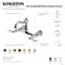 Kingston Brass Two-Handle Wall Mount Bridge Kitchen Faucet, Brushed Nickel KS3258PL - alternate 3